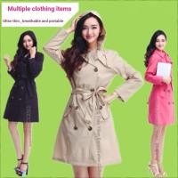 ราคา เข็มขัด Ultra Thin Windbreaker สไตล์เกาหลีเกาหลีรุ่นผู้ใหญ่แฟชั่นญี่ปุ่นเสื้อกันฝน Poncho Rain Gear (57056442987)