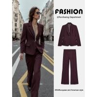 ราคา ZARA 2025 Winter Slim Fit Blazer สำหรับผู้หญิง มาพร้อมแผ่นรองไหล่และแขนยาว พอดีตัวกับกางเกงขาตรง (52101197760)