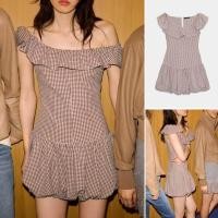 ราคา ชุดเดรสจั๊มสูทลายสก๊อตสำหรับฤดูร้อน ดีไซน์ใหม่สไตล์หวานๆ (49957981242)