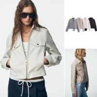 ราคา ZARA เสื้อแจ็คเก็ตแขนยาว นุ่มสำหรับต้นฤดูใบไม้ร่วง กับซิปลด้านหลัง (43617412603)