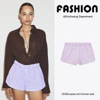 ราคา ZARA ฤดูร้อน 2025 ผลิตภัณฑ์ใหม่ กางเกงขาสั้นผู้หญิงทรงกระบอก ทำเอวดูเรียว เอวระดับกลาง (42008308187)