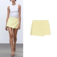 ราคา Zara2025 ฤดูร้อนผลิตภัณฑ์ใหม่ผู้หญิง Slim fit Slimmer ดูการออกแบบไม่สมมาตรแฟชั่น Culottes 3067412 (27631473354)