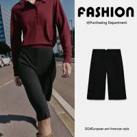 ราคา ZARA เอว High Waist กางเกงขาสั้นสำหรับผู้หญิง ยีนส์ลำลอง สไตล์ทันสมัย รหัส 9208827 (50602078954)