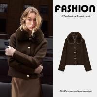 ราคา เสื้อแจ็คเก็ตถักผู้หญิงจาก ZARA ดีไซน์ใหม่ ฤดูหนาว 2025 คอแบบขนแพะ effect รหัส 2142219 (47602018519)