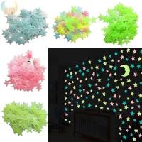 ราคา GILL สติ๊กเกอร์ติดผนังเรืองแสง สติ๊กเกอร์ดาวเรืองแสง DIY สีสันสดใส ของตกแต่งบ้านเรืองแสงในที่มืดสติ๊กเกอร์ติดผนังห้องนอนเพดานห้องนั่งเล่น (53710535921)