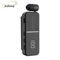 ราคา TECHWONG หูฟังบลูทูธแบบหนีบเสื้อ ENC Noise Cancelling 50H Play Time หูฟังไร้สาย บลูทูธ 6 0 จอแสดงผล LED Dual ไมโครโฟนชุดหูฟังไร้สายแฮนด์ฟรีการสื่อสาร (55158759644)