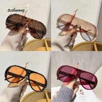 ราคา แว่นกันแดด TECHWONG แว่นตาเลนส์ PC Retro กันแสงสีฟ้าอินเทรนด์ Vintage UV380 Protection Sun Glasses กิจกรรมกลางแจ้ง (49010415419)