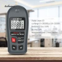 ราคา TECHWONG Lux Tester Max Min Professional Handheld Illuminance Meter Photometer (46811675584)