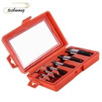 ราคา TECHWONG 8 ชิ้นชุดสกรู Extractor การออกแบบง่ายเหล็กคาร์บอน Bolt Extractor ชุด Professional Broken Bolt Remover ซ่อมท่อน้ํา (45661438224)