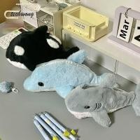 ราคา ดินสอ TECHWONG Whale Shark Dolphin ตุ๊กตากระเป๋าปากกาแบบพกพา ตุ๊กตาการ์ตูน Marine Animal Series กระเป๋าเครื่องเขียน Back To School (40880154428)