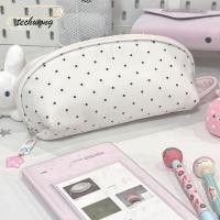 ราคา ดินสอ TECHWONG กระเป๋าปากการูปทรงเปลือกหอยอเนกประสงค์ INS Polka Dot กระเป๋าเก็บเครื่องเขียนความจุขนาดใหญ่นักเรียน (58158759705)