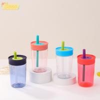 ราคา ขวดน้ํา SEEO พร้อมฝาปิดและหลอด 450ML ถ้วยกาแฟ Drinkware พลาสติก Kawaii BPA ฟรีแก้วกาแฟกาแฟ (44811218113)