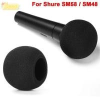 ราคา SEEO ฝาครอบกระจกไมค์ เปลี่ยนไมโครโฟนกันลม Pop Filter การเพิ่มประสิทธิภาพเสียง Flocked ฟองน้ําโฟม Pop Filter สําหรับ Shure SM58 SM48 สตูดิโอการบันทึก (50460598685)