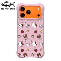 ราคา เคสไอโฟน ซิลิโคนสีชมพู แม่เหล็ก ลายHello Kitty และคัพเค้กหมี มุมหนา กันกระแทก สำหรับ iPhone 17 16 15 14 13 12 11 Pro Max (57811487685)
