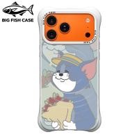 ราคา เคสไอโฟน ซิลิโคนสีขาว กันกระแทก ลาย Tom and Jerry แม่เหล็ก มุมหนา สำหรับ iPhone 17 16 15 14 13 12 11 Pro Max Plus (57061382876)