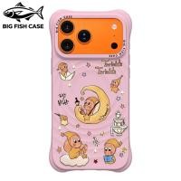 ราคา เคสไอโฟน ซิลิโคนสีชมพู แม่เหล็ก ลายตัวการ์ตูนกลุ่มธีมกลางคืนพร้อมดาว ขอบคลื่นป้องกันกระแทก สำหรับ iphone17 16 15 14 13 1 (54561727901)