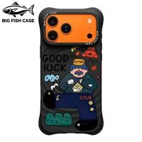 ราคา เคสไอโฟน ซิลิโคนสีดำ แม่เหล็ก ลายการ์ตูนสีสดบนพื้นดำ ขอบคลื่นหนา 4 มุมกันตก สำหรับ iphone17 16 15 14 13 12 11 Pro Max Pl (52411731732)