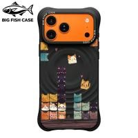 ราคา เคสไอโฟน ซิลิโคนสีดำ แม่เหล็ก ลายแมวสไตล์เกม cat game มุมหนา กันกระแทก สำหรับ iPhone 17 16 15 14 13 12 11 Pro Max Plus (50811387302)