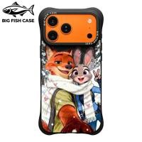 ราคา เคสไอโฟน ซิลิโคนสีดำ แม่เหล็ก ลายจูดี้และนิคจาก Zootopia สไตล์ฤดูหนาว มุมหนา กันกระแทก สำหรับ iPhone 17 16 15 14 13 12 (50111397756)
