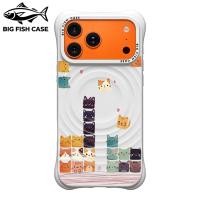 ราคา เคสไอโฟน ซิลิโคนสีขาว กันกระแทก ลายแมวสไตล์เกม cat game แม่เหล็ก มุมหนา สำหรับ iPhone 17 16 15 14 13 12 11 Pro Max Plu (47411411264)