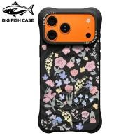 ราคา เคสไอโฟน ซิลิโคนสีดำ แม่เหล็ก ลายดอกไม้สไตล์วาดรูปพาสเทล มุมหนา กันกระแทก สำหรับ iPhone 17 16 15 14 13 12 11 Pro Max Plu (46161403438)