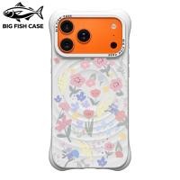 ราคา เคสไอโฟน ซิลิโคนสีขาว กันกระแทก ลายดอกไม้สไตล์วาดรูปพาสเทล แม่เหล็ก มุมหนา สำหรับ iPhone 17 16 15 14 13 12 11 Pro Max Pl (43681310682)
