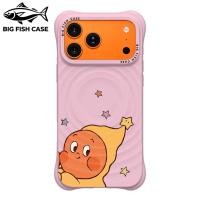 ราคา เคสไอโฟน ซิลิโคนสีชมพู แม่เหล็ก ลายตัวการ์ตูนอบอุ่นหมวกดาวกระจายดาวสีพาสเทล ขอบคลื่นป้องกันกระแทก สำหรับ iphone17 16 15 (49911747843)