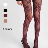 ราคา ถุงน่องแบบลูกไม้สีขาวลายดอกไม้และตาข่าย สำหรับผู้หญิง เสริมความเซ็กซี่ได้อย่างลงตัว (55508723394)