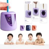 ราคา เครื่องเหลาดินสอไฟฟ้าน่ารักสําหรับเด็กแบบชาร์จไฟได้หรือเครื่องเหลาดินสอแบบใช้แบตเตอรี่ของขวัญเครื่องเขียนโรงเรียน (28906873190)