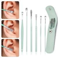 ราคา 6 ชิ้น เซต ที่แคะขี้หู ไม้แคะขี้หู กําจัดขี้หู สเตนเลส ชุดเจาะ ขี้หู ช้อน ดูแลหู ทําความสะอาด เครื่องมือทําความสะอาดหู (18489947687)