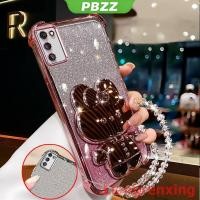 ราคา PBZZ FOR เคส เคสสำหรับ SAMSUNG S20 ultra samsung s20 plus s20 Fe เคสโทรศัพท์ samsung s20 เคสนุ่มกันกระแทก ดีไซน์ใหม่สวยงาม กระจกแต่งหน้ากระต่ายพร้อมที่ยึด เชือกคล้อง SJSFTUZJ02 (25993173612)