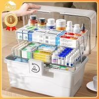 ราคา SALVO กล่องยา ตลับใส่ยาพกพาได้ กล่องเก็บของเอนกประสงค์พกพา ใส่ยาสามัญประจำบ้าน มี 3ขนาด กันน้ำ มีหูหิ้ว (26111300099)