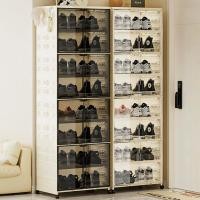 ราคา SALVO แบบไม่ต้องติดตั้ง กล่องใส่รองเท้า ตู้รองเท้าพับได้ กันฝุ่นและกันน้ำ วางรองเท้าได้หลายคู้ แบบใส ตู้ใส่ของ (49008960546)
