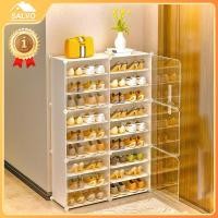 ราคา SALVO กล่องรองเท้า Shoe Cabinet ชั้นวางรองเท้า พลาสติกแข็ง PVC ตู้วางรองเท้า ตู้เก็บรองเท้า กันน้ำ (29739188449)