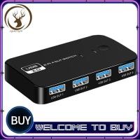 ราคา USB 3 0 Switcher USB KVM HUB 4 อุปกรณ์รองรับสวิตช์ USB สําหรับคีย์บอร์ด PC เมาส์เครื่องพิมพ์ Monitor (54410424501)