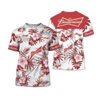 ราคา เสื้อยืดแขนสั้น พิมพ์ลาย Budweiser Beer 3 มิติ สไตล์ฮาวาย แฟชั่นฤดูร้อน สําหรับผู้ชาย (17186721613)