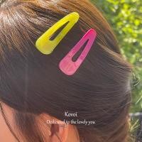 ราคา Kovoi ครีมตุ๊กตาบาร์บี้สีชมพู Acetate Water Drop กิ๊บติดผม bb คลิป Dopamine Girl Bangs คลิปด้านข้าง (28306895750)
