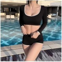 ราคา Gwenny M XL ชุดบิกินี่แขนยาว มีเสื้อครอปและกางเกงเอวสูง (49508079088)