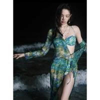 ราคา Gwenny S M L Floral French Style Maxi Dress Beach Vacation Bikini Womens (47960283385)