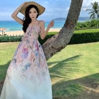 ราคา กระโปรงยาวสไตล์เกาหลีสำหรับผู้หญิง ดีไซน์เซ็กซี่ มีลายดอกไม้ สไตล์ลำลอง (43368914165)