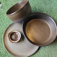 ราคา ชุดจานชามถ้วย สีน้ำตาล (27336999592)