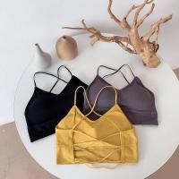 ราคา Dream ผู้หญิงCross StrapกีฬาBra Topผู้หญิงPush Upสปอร์ตบราโยคะGym Crop Top BrassiereฟิตเนสTopกีฬาBra Breathable Brasลดราคา (51961477681)