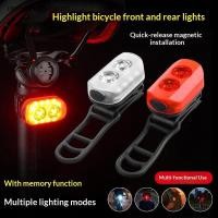 ราคา ชุดไฟหน้าและหลังจักรยาน พร้อมไฟฉาย USB ชาร์จ สำหรับเพิ่มความปลอดภัยขณะขี่ในเวลากลางคืน (53057366858)