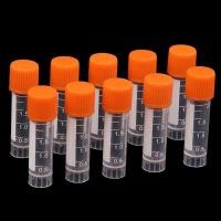 ราคา IMMO 50 ชิ้น 2 มิลลิลิตรพลาสติกหลอดทดลอง Vials ตัวอย่างคอนเทนเนอร์ผงสกรูหมวกขวด PP Cryotube หลอดแช่แข็งอุปกรณ์เคมี TH (52960458335)
