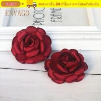ราคา สมาร์ ผ้าดอกไม้ประดิษฐ์ ซาตินกุหลาบดอกคามิเลียตกแต่งชุด งานแต่งงานที่ทําด้วยมือ6เซนติเมตรอุปกรณ์ผมเสื้อผ้าอุปกรณ์เสริม (46760796595)