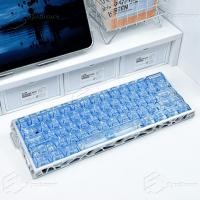 ราคา Sinscole โปร่งใสบดน้ําแข็งสีฟ้า PC Keycap วัสดุพีซีสูงปรับแกนแม่เหล็ก Mega Lion wooting คีย์บอร์ด (54911466081)