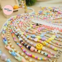 ราคา set 1 สายคล้องแมส สายคล้องแมสลูกปัด สายคล้องแว่น สีพาสเทล หวาน น่ารัก สำหรับเด็กและผู้ใหญ่ (7953856313)