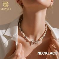ราคา สร้อยไข่มุก ทรงกลม ไข่มุกสีขาว ไซส์ 4 mm มุกแท้100 มุกน้ำจืด Clover8jewelry (55561711682)