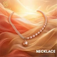 ราคา สร้อยไข่มุก ทรงวงรี ไข่มุกสีม่วง ไซส์ 5 11 mm มุกแท้100 มุกน้ำจืด Clover8jewelry (54711708246)