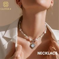 ราคา สร้อยไข่มุก ทรงบารอค ไข่มุกสีม่วง ไซส์ 2 7 mm มุกแท้100 มุกน้ำจืด Clover8jewelry (53811339150)